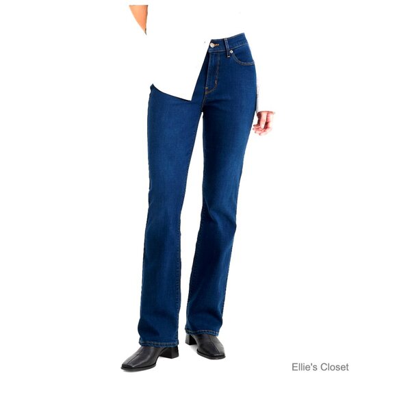 Classic Bootcut Jeans Mid Rise Stretch Fabric